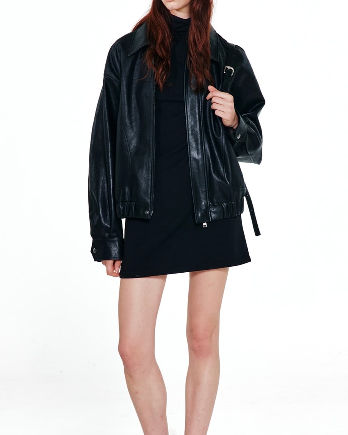 다이닛 FRINGE CURTAIN LEATHER JACKET 상품이미지2