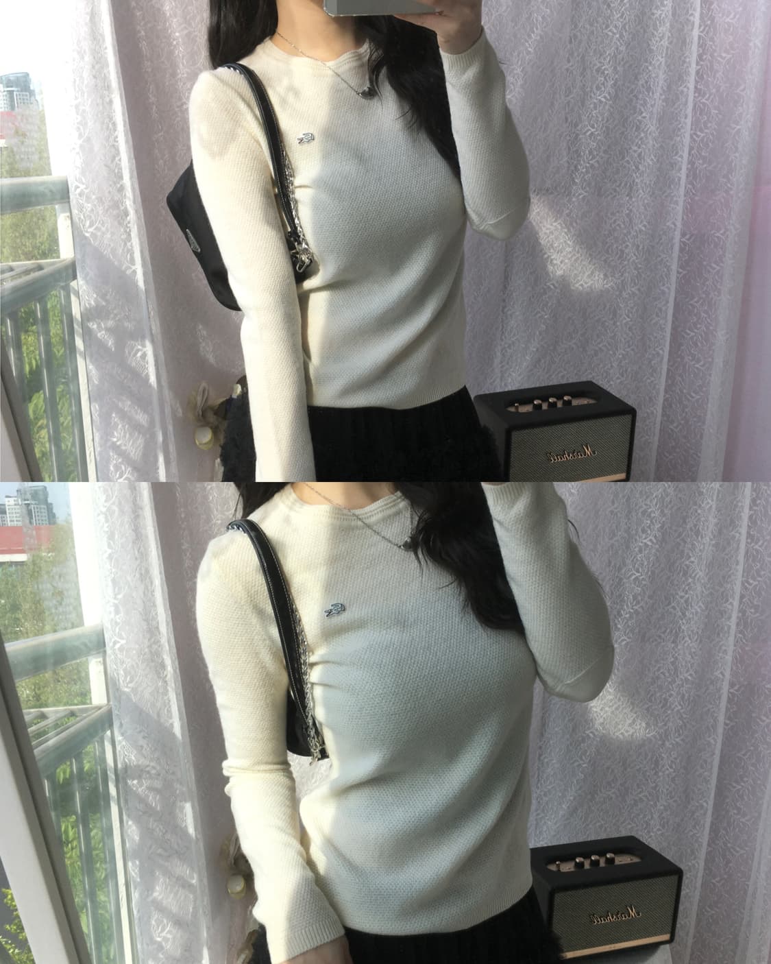 lacoste cream knit 상품이미지2