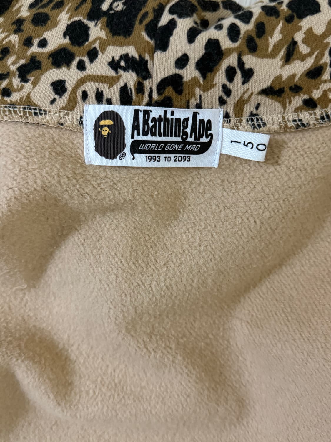 베이프 호피 후드집업 (와일드 레오파드 패턴 샤크 집 후드) 상품이미지5