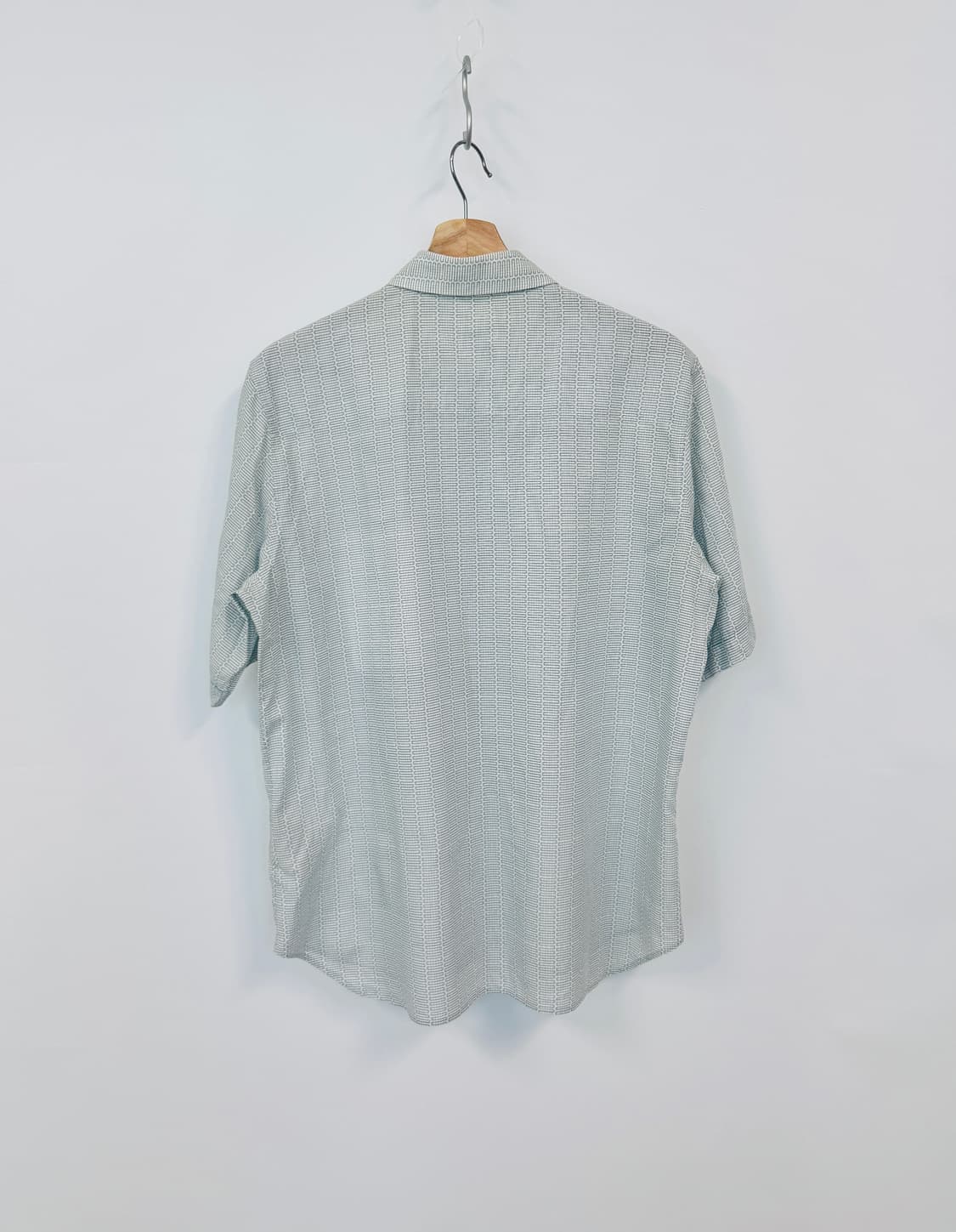 JILSANDER 질샌더 기하학 패턴 에메랄드 반팔 셔츠 42 상품이미지2