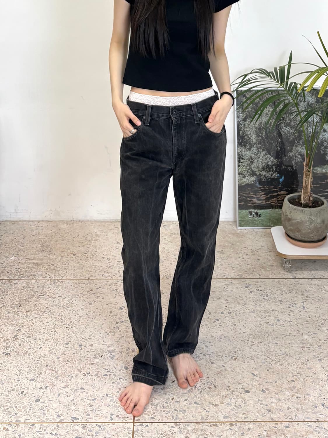 리바이스 507 부츠컷 블랙 상품이미지5