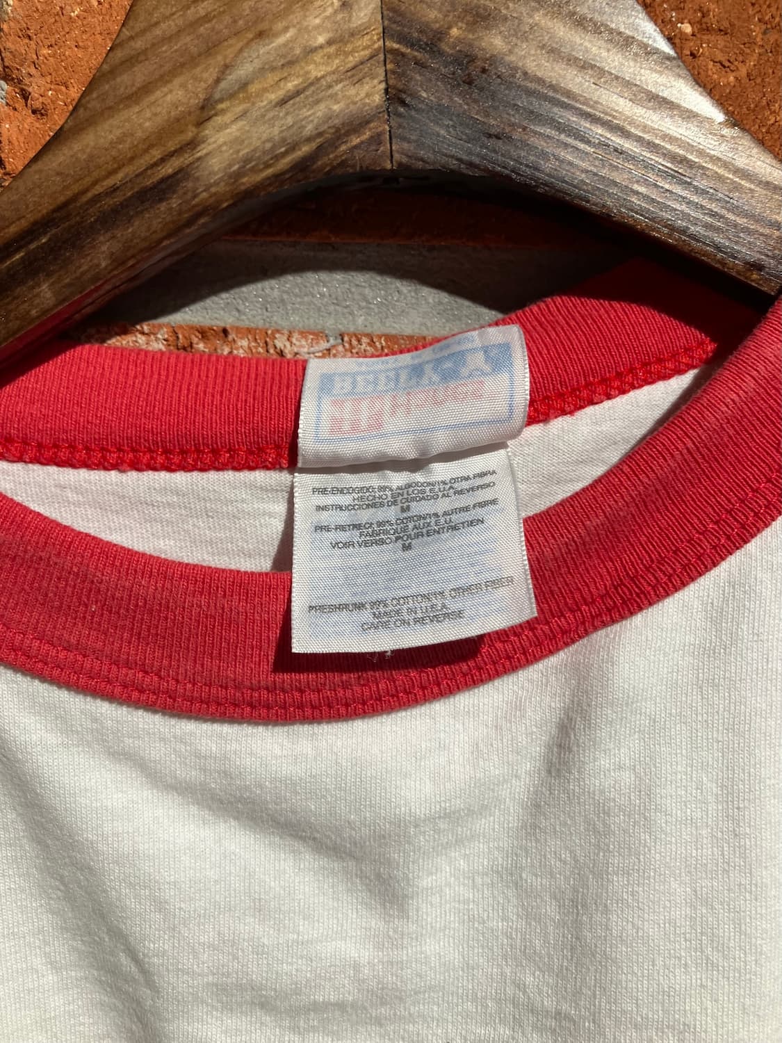 90s USA 빈티지 헤인즈 링거 티셔츠 상품이미지9