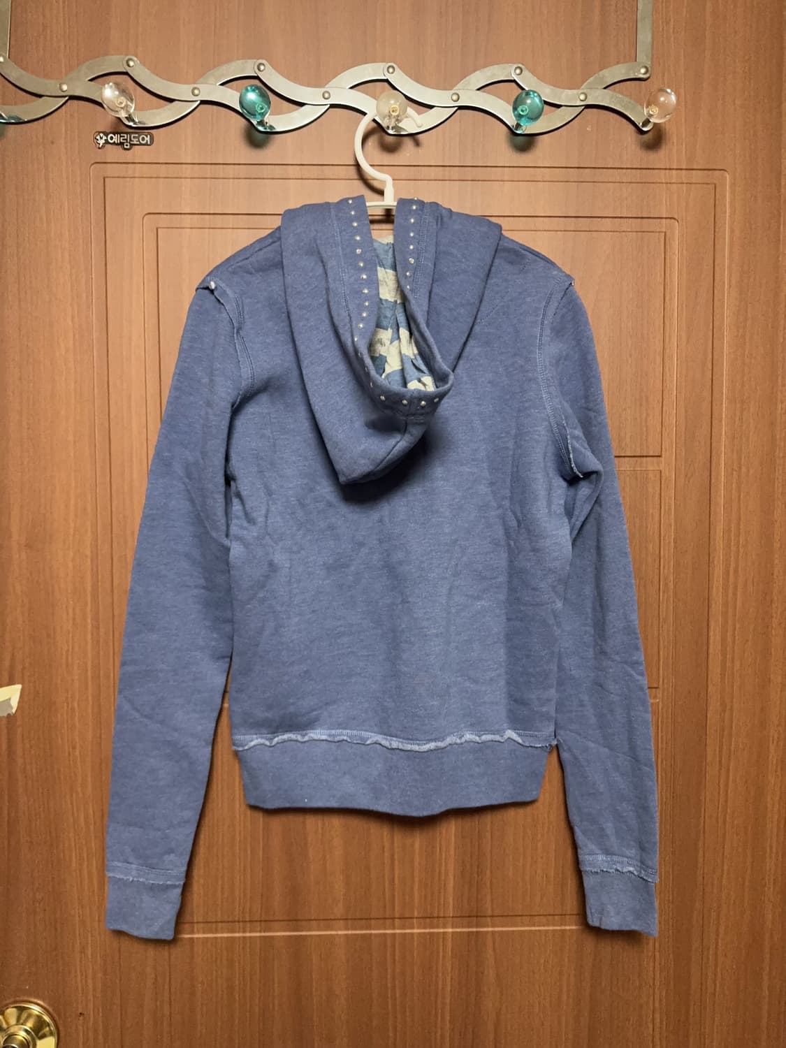 헤이세이 빈티지 갸루 서브컬쳐 아베크롬비 딱붙핏 큐빅 후드집업 상품이미지4