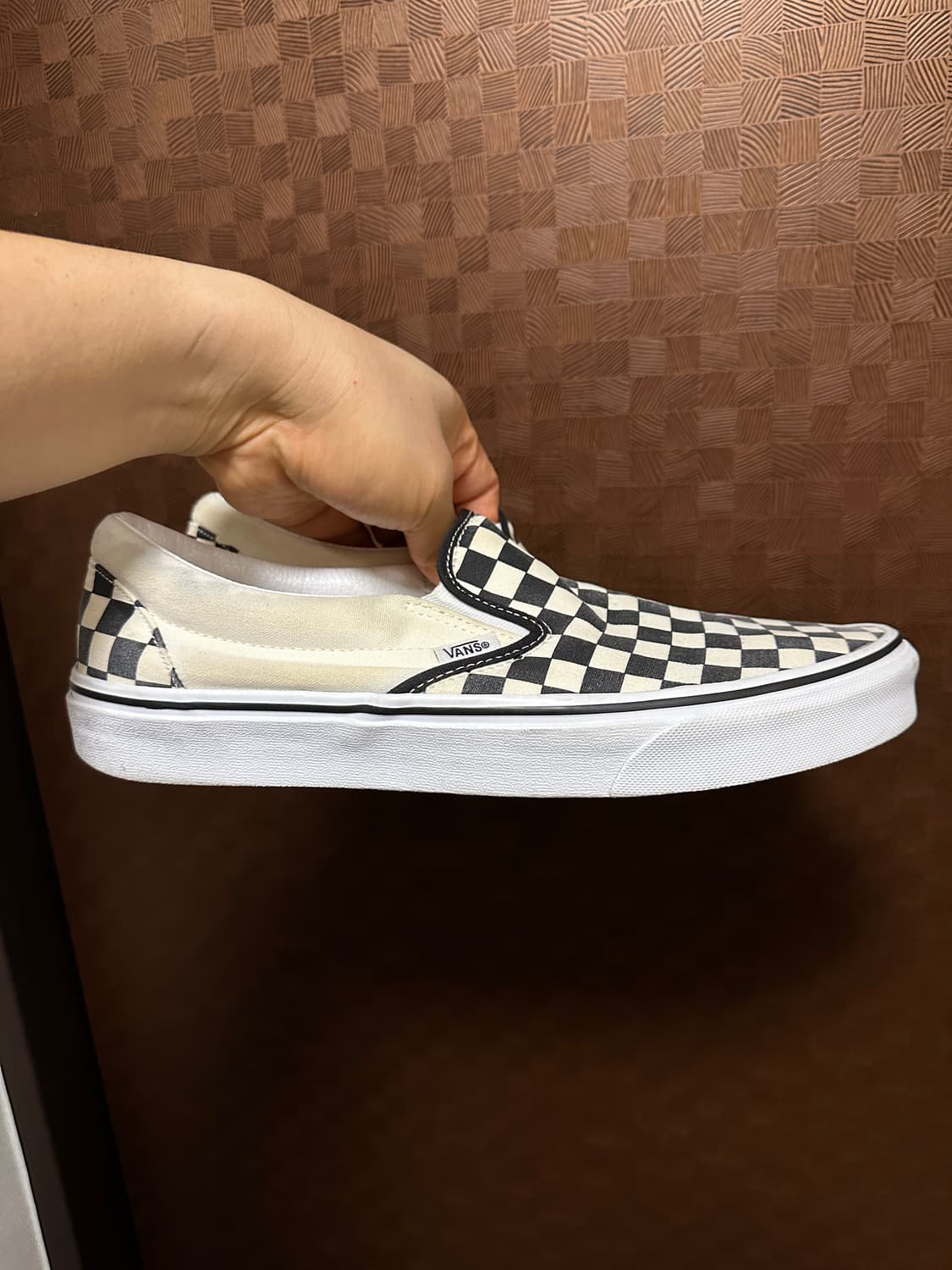 (285) Vans 반스 슬립온 체커보드 블랙/화이트 상품이미지5