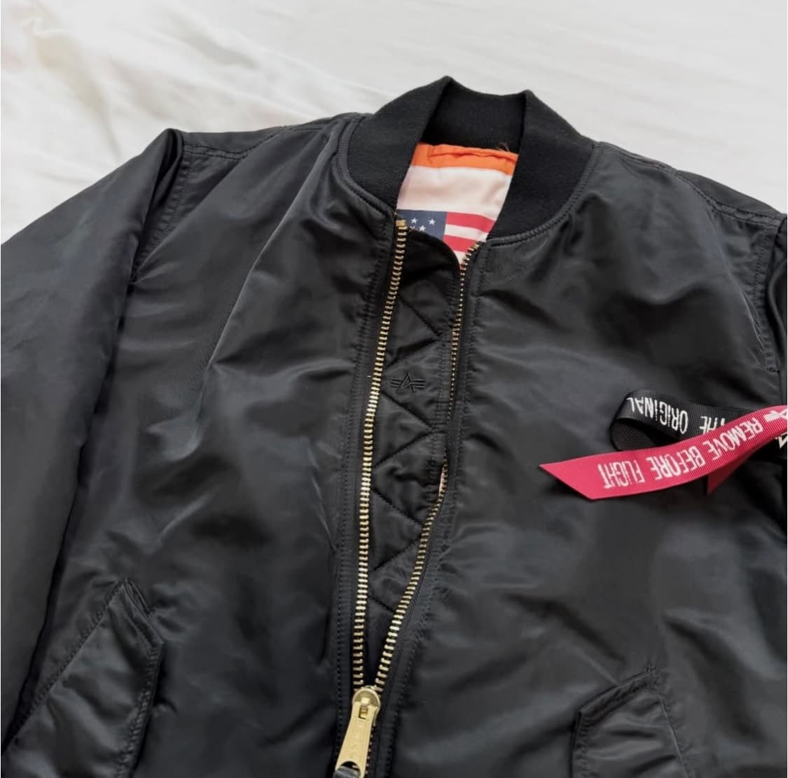 알파인더스트리 리버시블 성조기 항공점퍼 상품이미지4