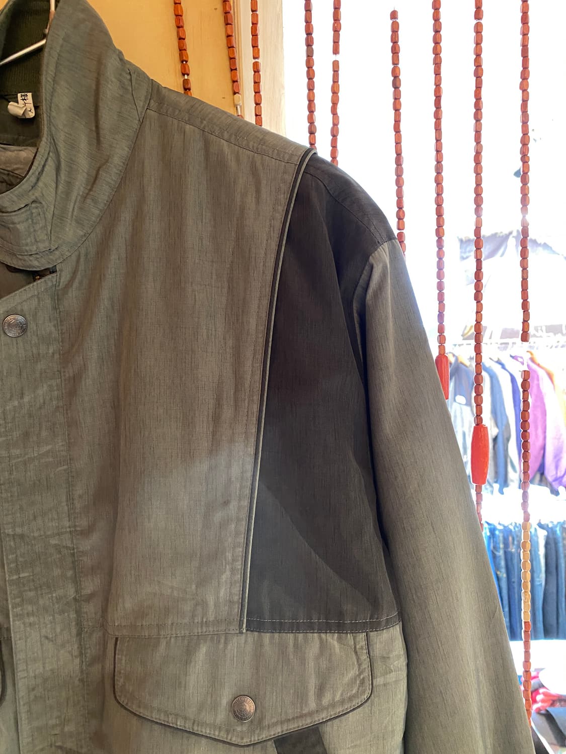 애프터 임프레션 투톤 패널 해링턴자켓 상품이미지4