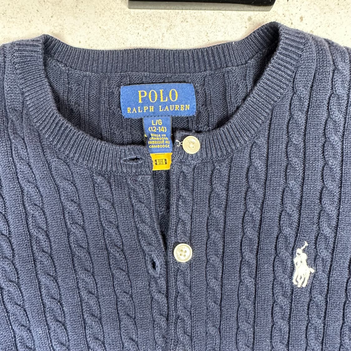 폴로 걸즈 가디건L 상품이미지1