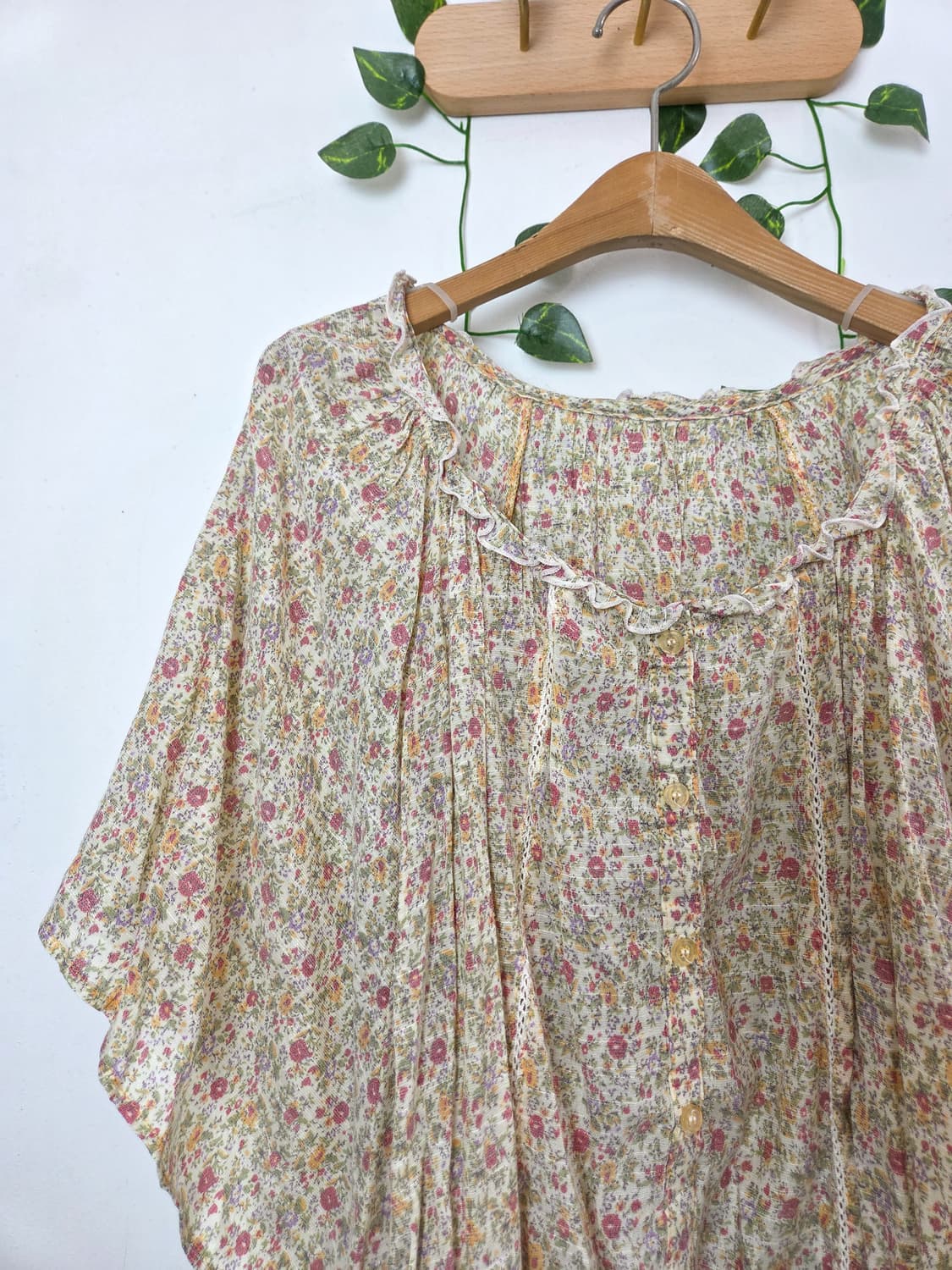 잔꽃 판쵸 블라우스 상품이미지2