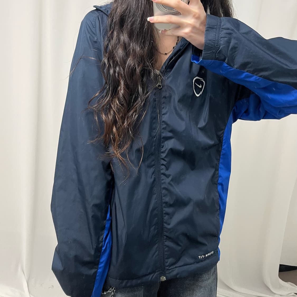 Nike navy windbreaker  상품이미지3