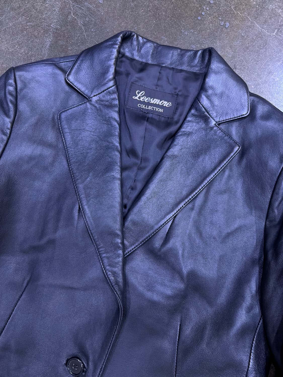 Leesmore 리스모어 심플 싱글 원버튼 양가죽 자켓 55 상품이미지3