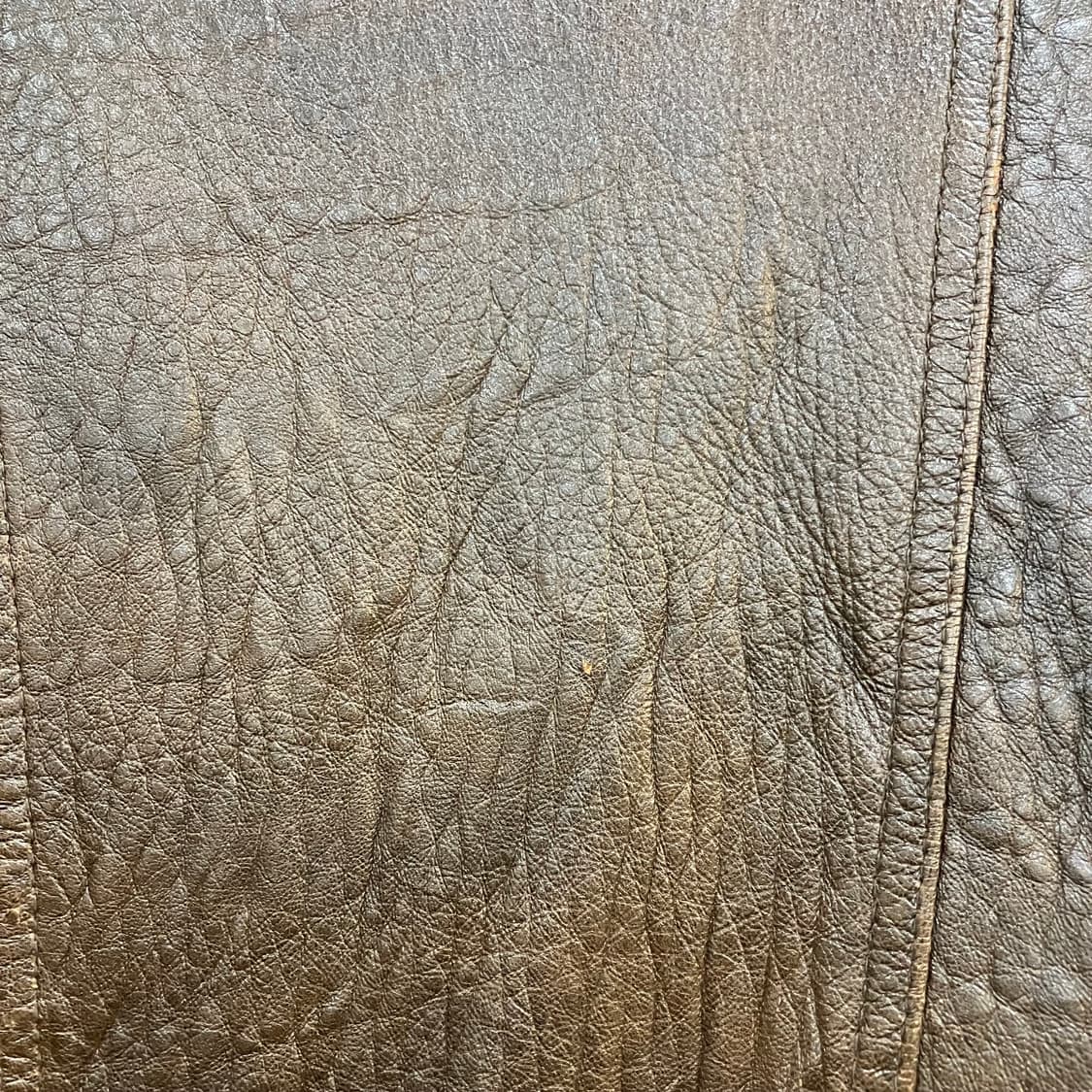 VTG 무스탕 & 레더 봄버 자켓 브라운 상품이미지6