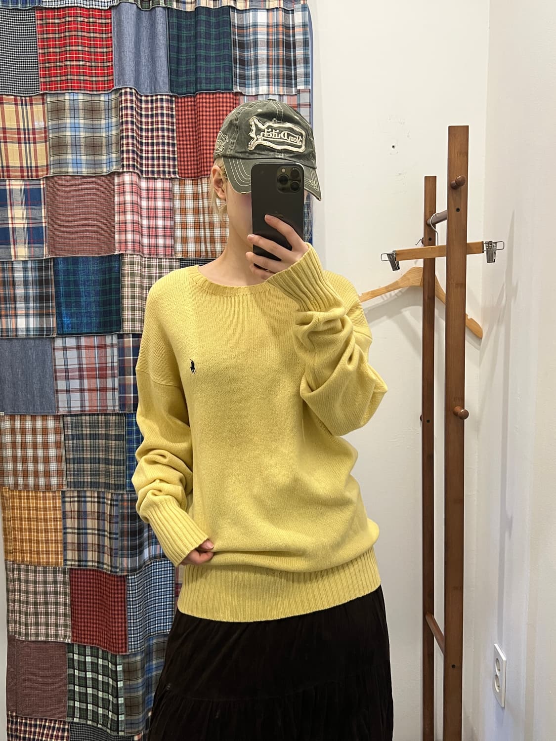 폴로 옐로우 니트 상품이미지1