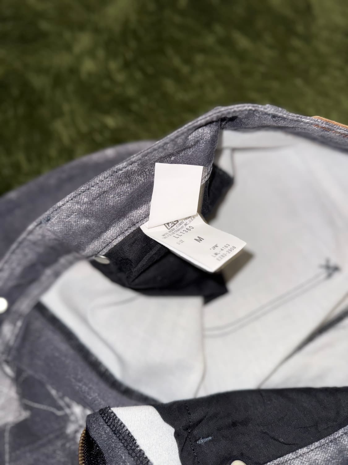 [M] Lee 리 MADE IN JAPAN 리페어 프린트 코튼 팬츠 상품이미지4