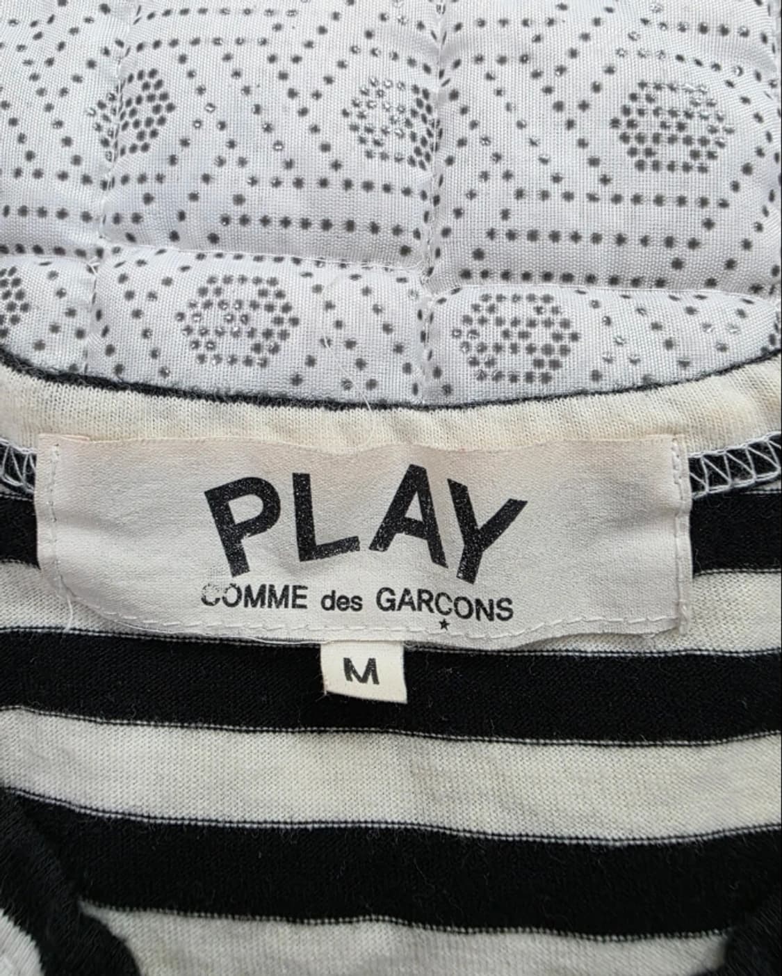 꼼데가르송 플레이 스트라이프 긴팔티 M 상품이미지6