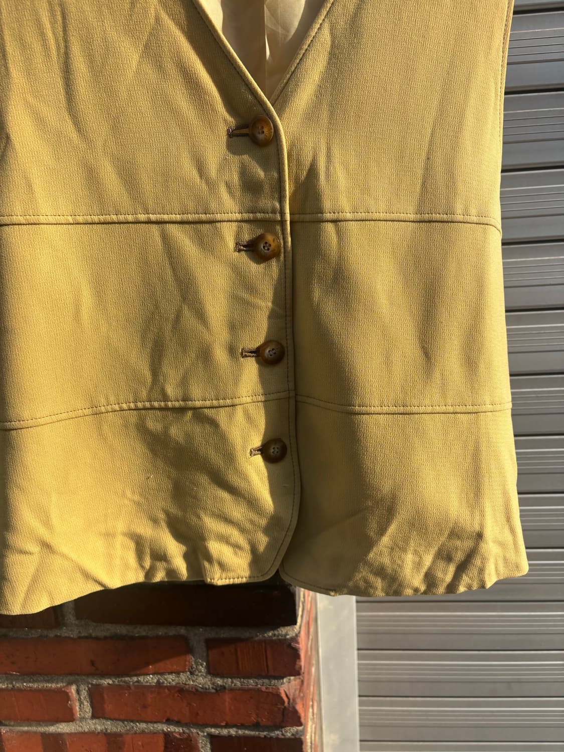 Vintage Mustard Tailored Vest 상품이미지4