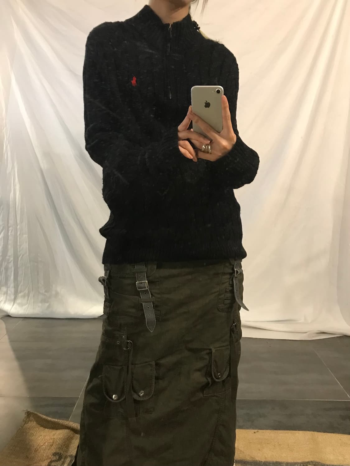  Polo Ralph Lauren Semi Zip-Up Black 상품이미지3