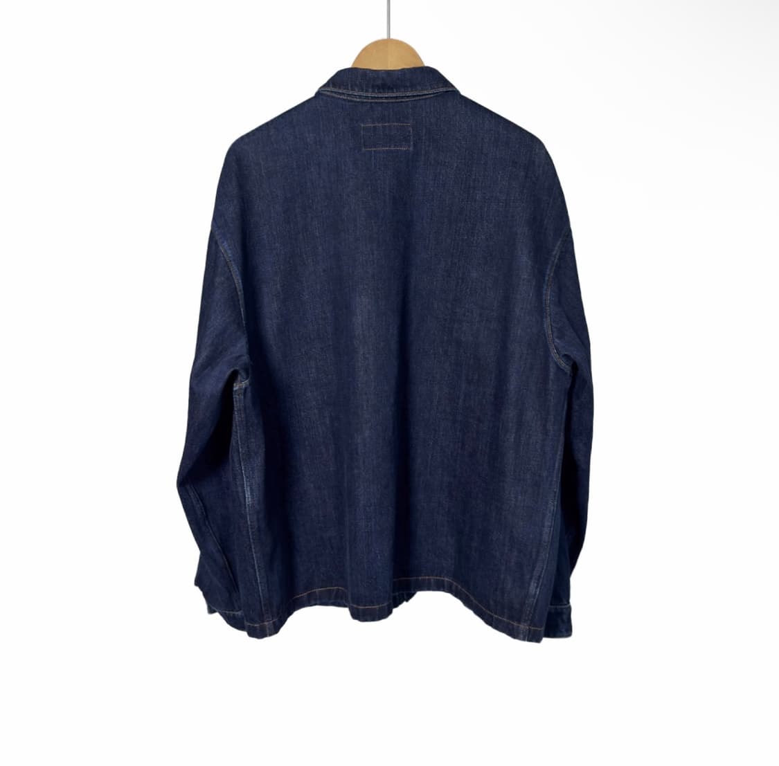 [XL] 프라다 남성 워싱 데님 삼각로고 셔츠 자켓 블루 상품이미지2