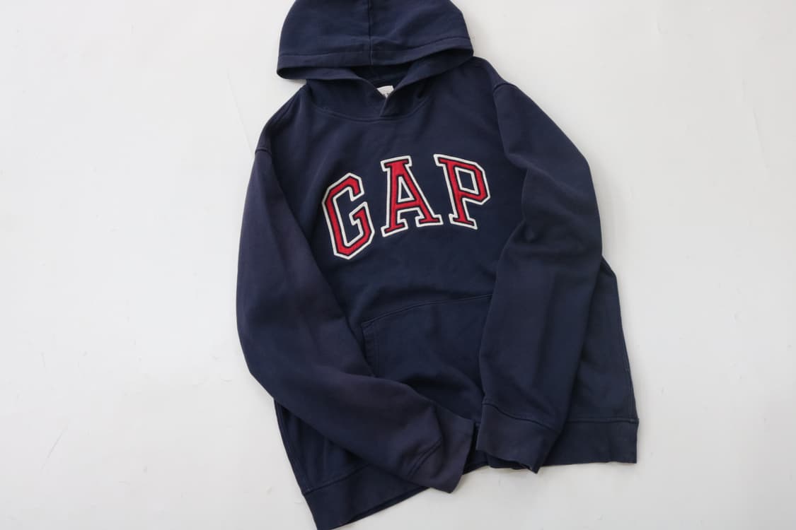 GAP 갭 페이딩 빈티지 빅로고 네이비 후드티 (L) 상품이미지5