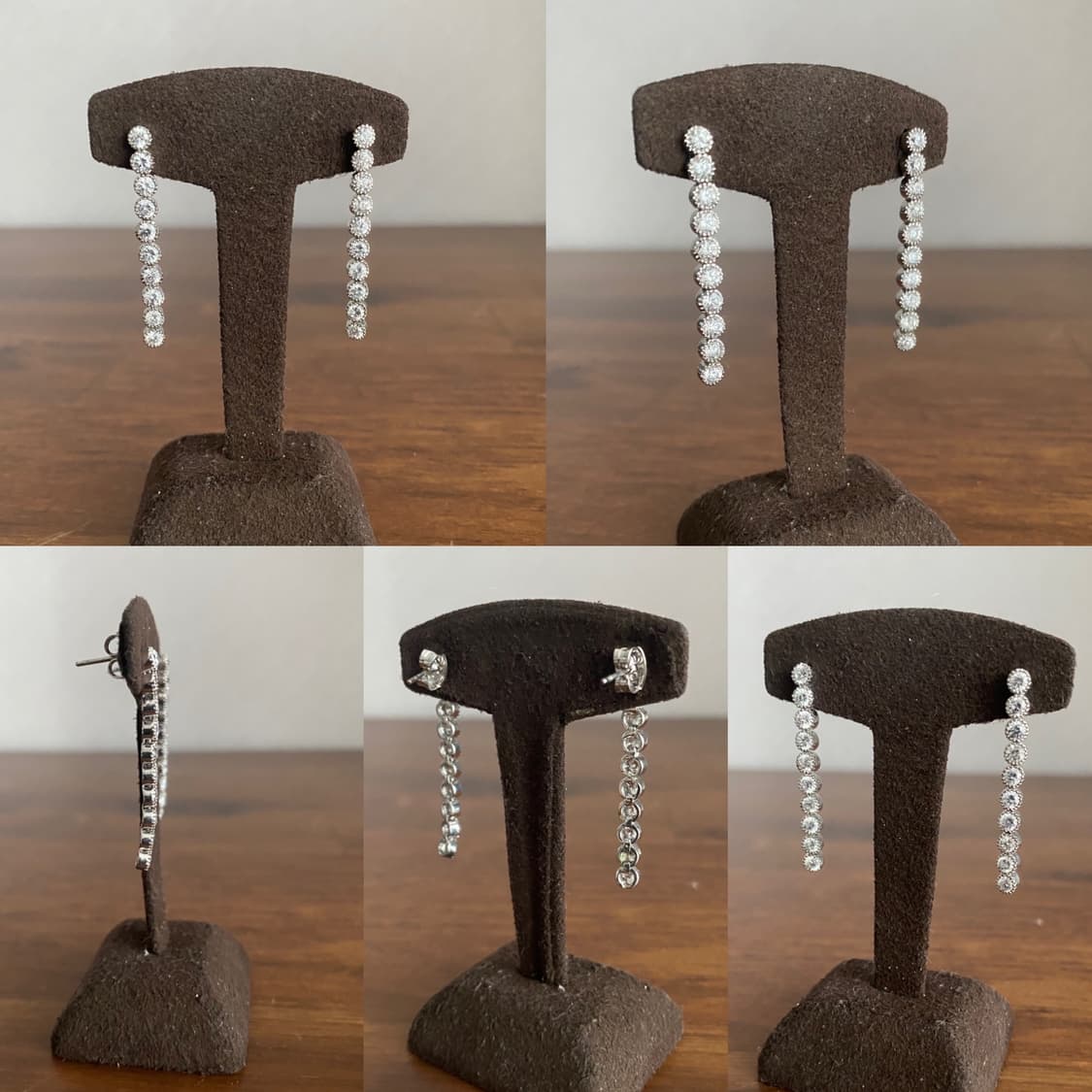 큐빅 테니스 목걸이 귀걸이 세트 상품이미지9