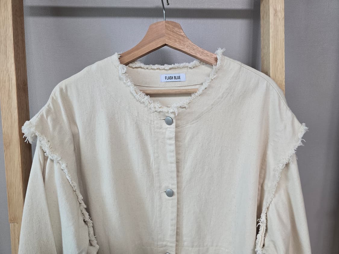 FLASH BLUE 2way 오버핏 캔버스 자켓 (베스트 겸용) 상품이미지3