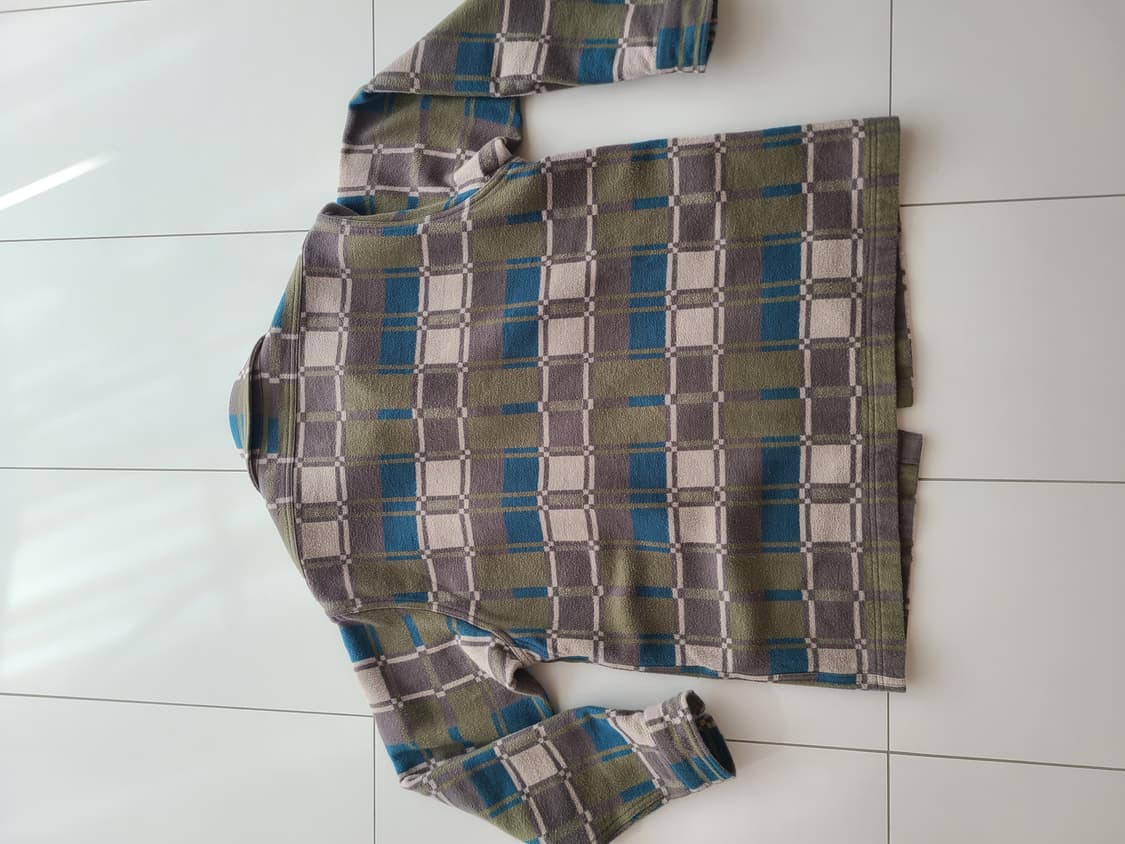 그라미치 플리스 체크 셔츠 면 100% 싸이즈 L 상품이미지8