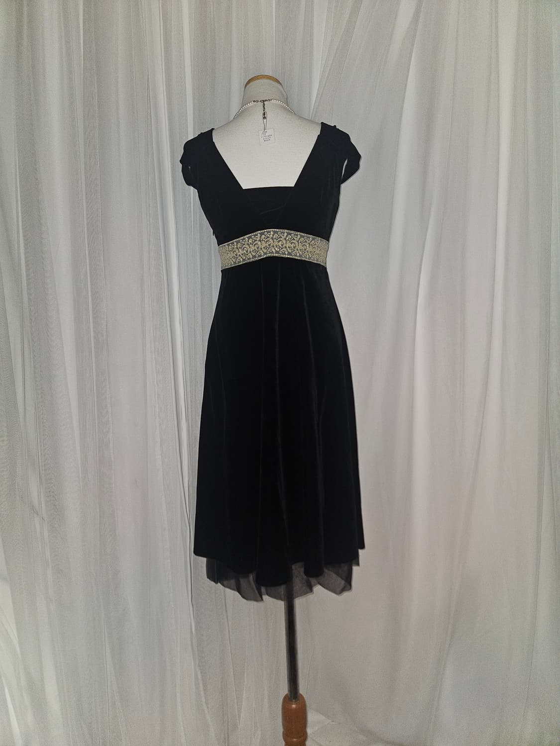 dear princess tiara 빈티지 레이스 블랙 벨벳 드레스 상품이미지4