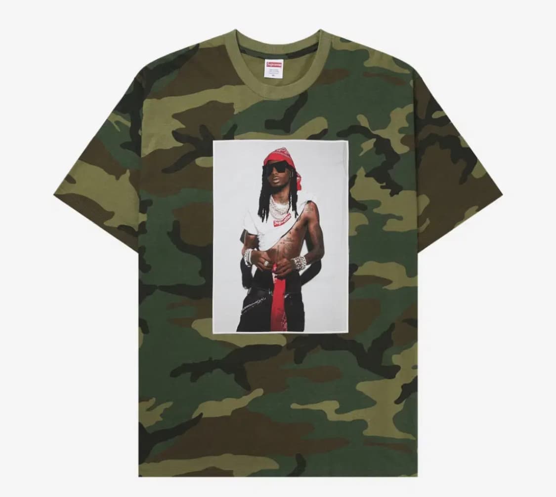 슈프림 카티 반팔 티셔츠 카모 S 상품이미지1