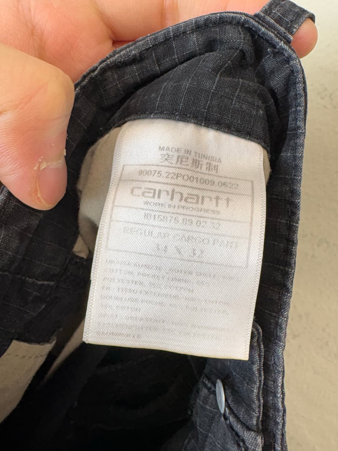 칼하트 윕 립스탑 카고팬츠 블랙 상품이미지6