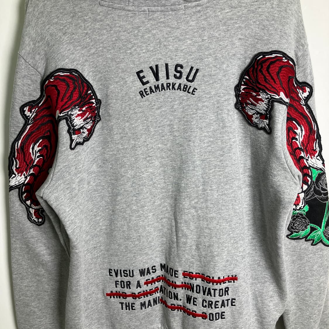 19FW Evisu 에비수 호랑이 스카쟌 후드티 100 상품이미지9