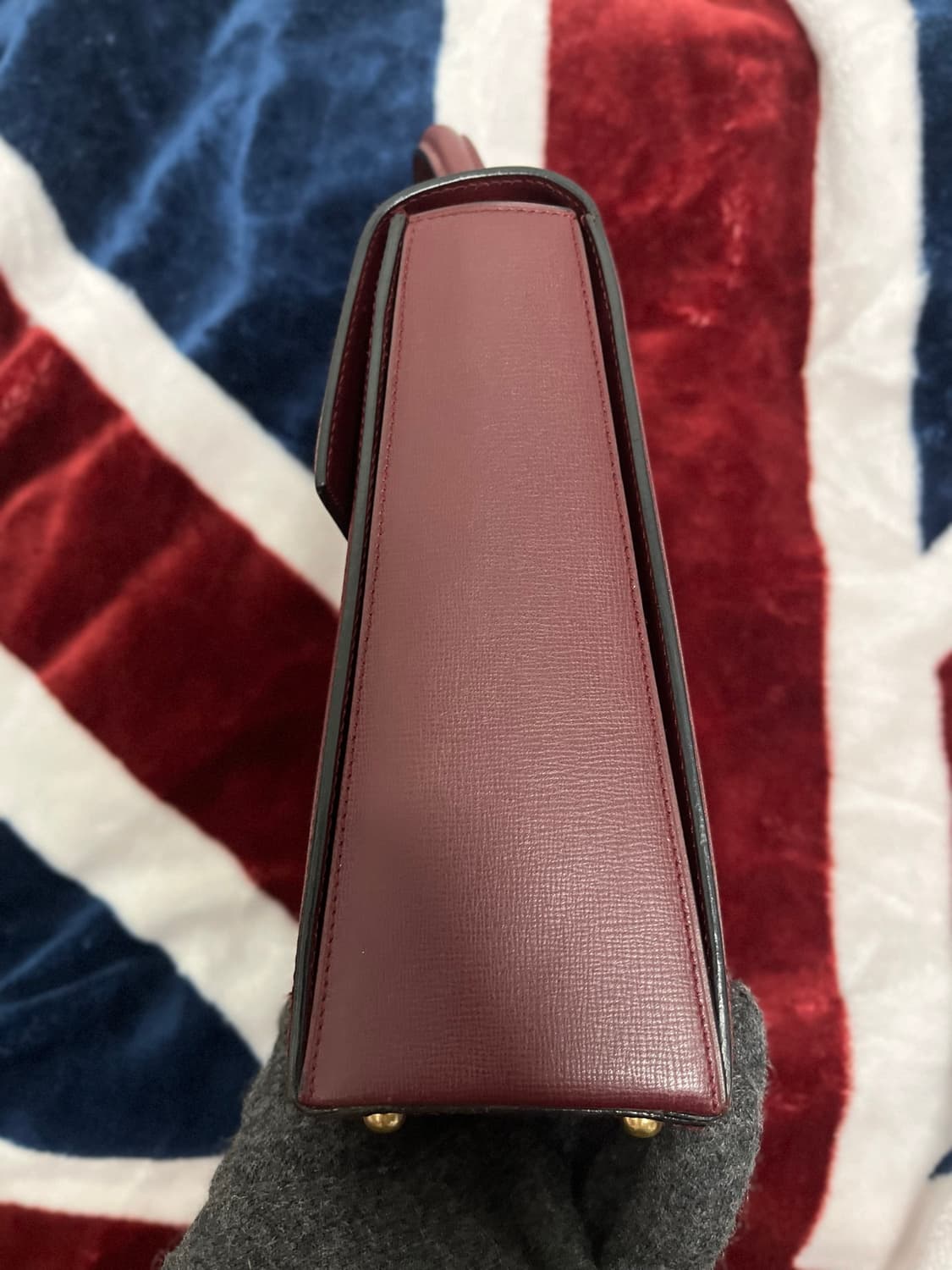 까르띠에 버건디 Calf Leather 핸드백 정품 상품이미지6