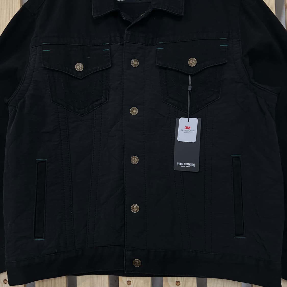 (XL) 트루릴리전 블랙 데님자켓 상품이미지3