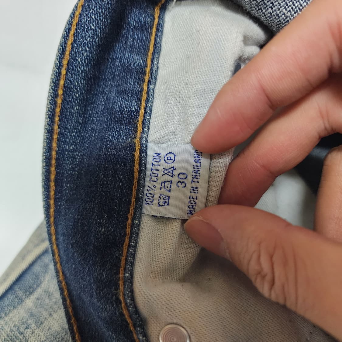 90's 빈티지 디젤 워시드 세미부츠컷 데님팬츠 상품이미지10