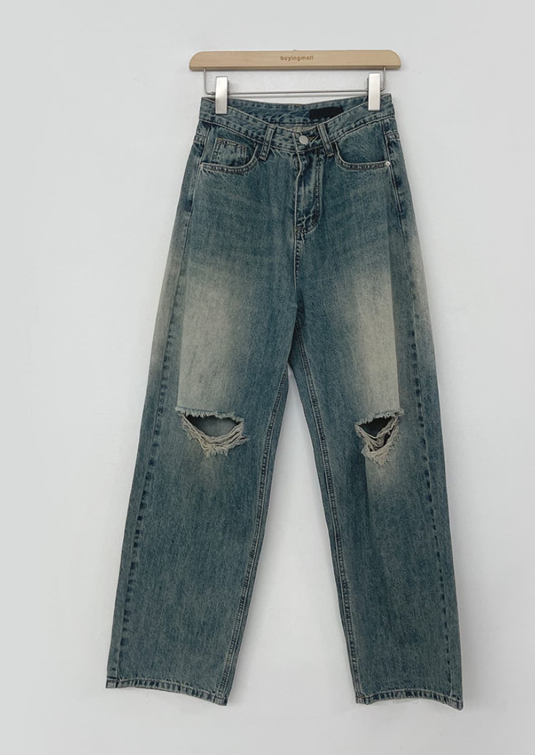 워싱 데미지 청바지 상품이미지1