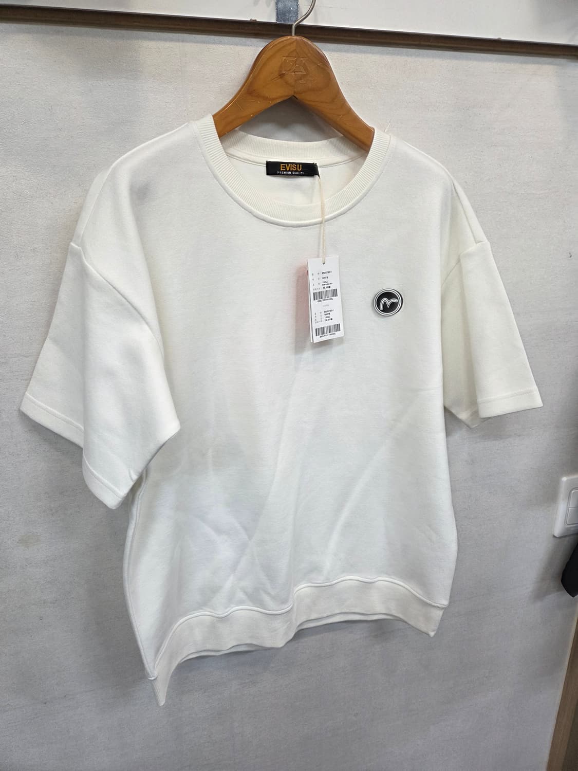 에비수 스몰로고 맨투맨 반팔 L 상품이미지7