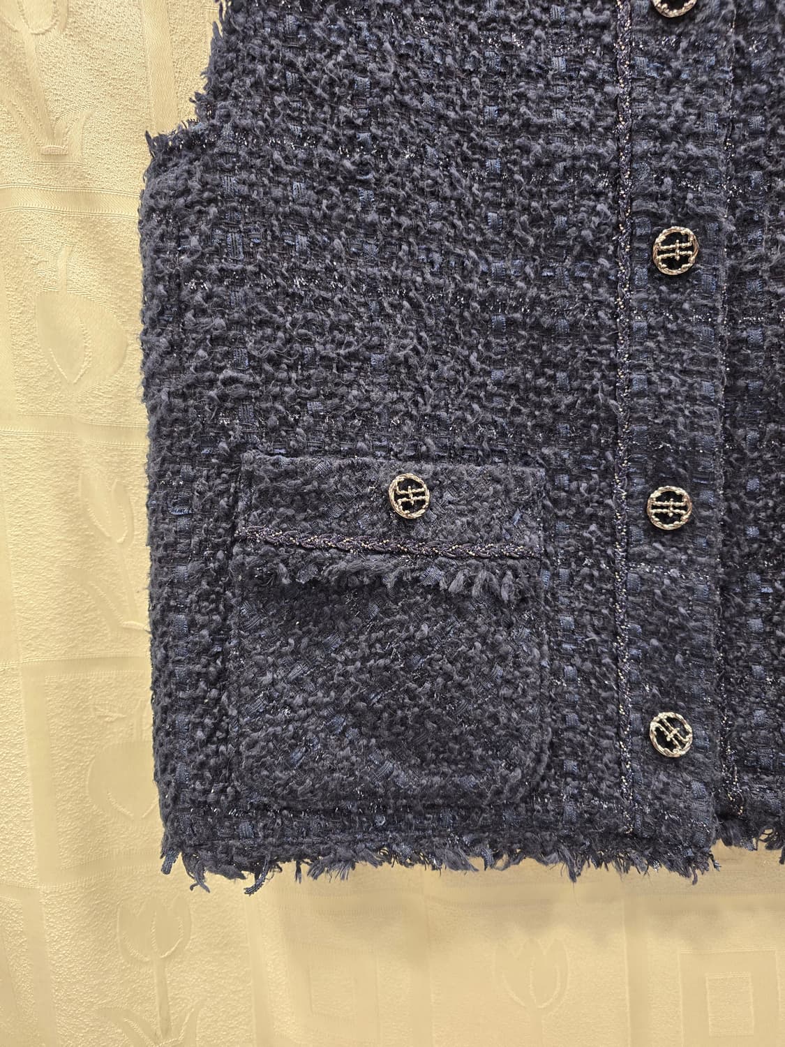 조르쥬레쉬 네이비 트위드 조끼 66 상품이미지4