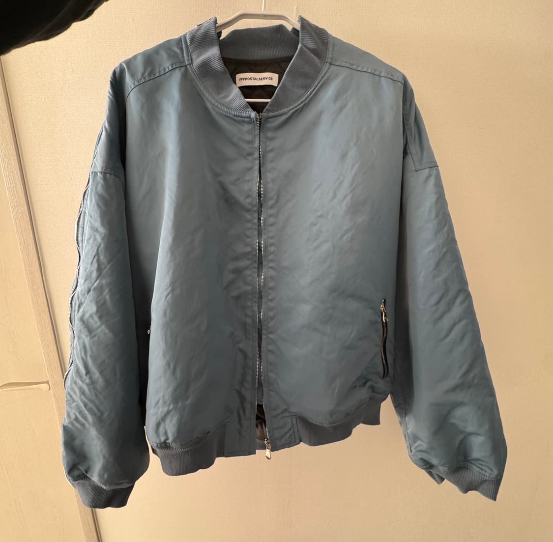 [3]fffpostalservice blue zip ma-1 봄버 자켓 상품이미지2