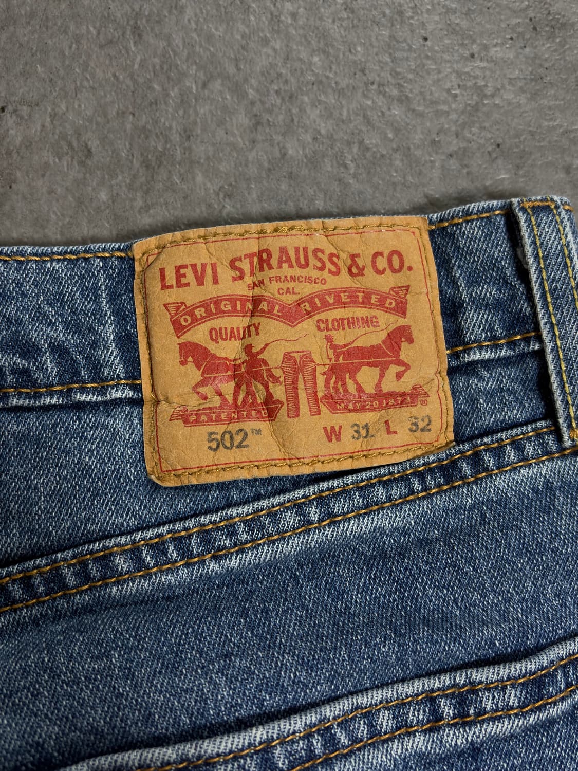 리바이스 502 (W31 L32) 연청 상품이미지5