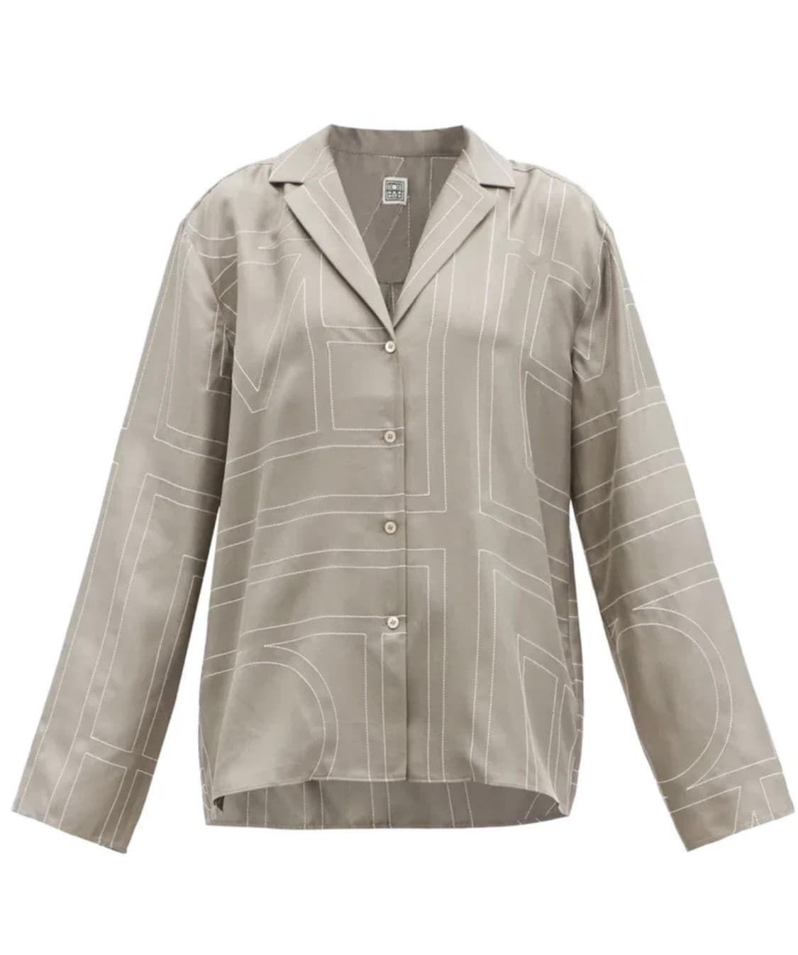 토템 시그니처 파자마 실크 셔츠 상품이미지2