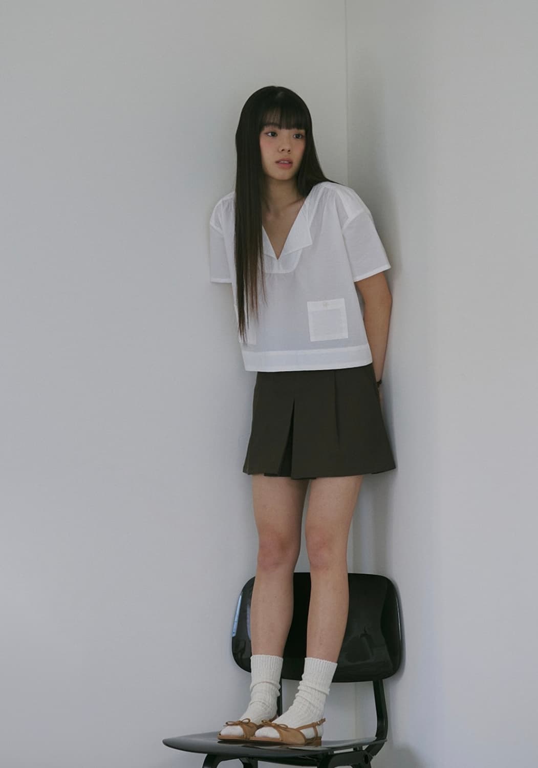 마그넷 아카이브_링클 라운드 블라우스 상품이미지2