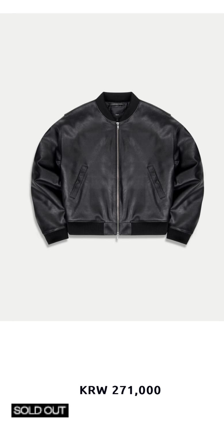 [L, 실착 115정도] 덤브스트럭 가죽 봄버 재킷 상품이미지4