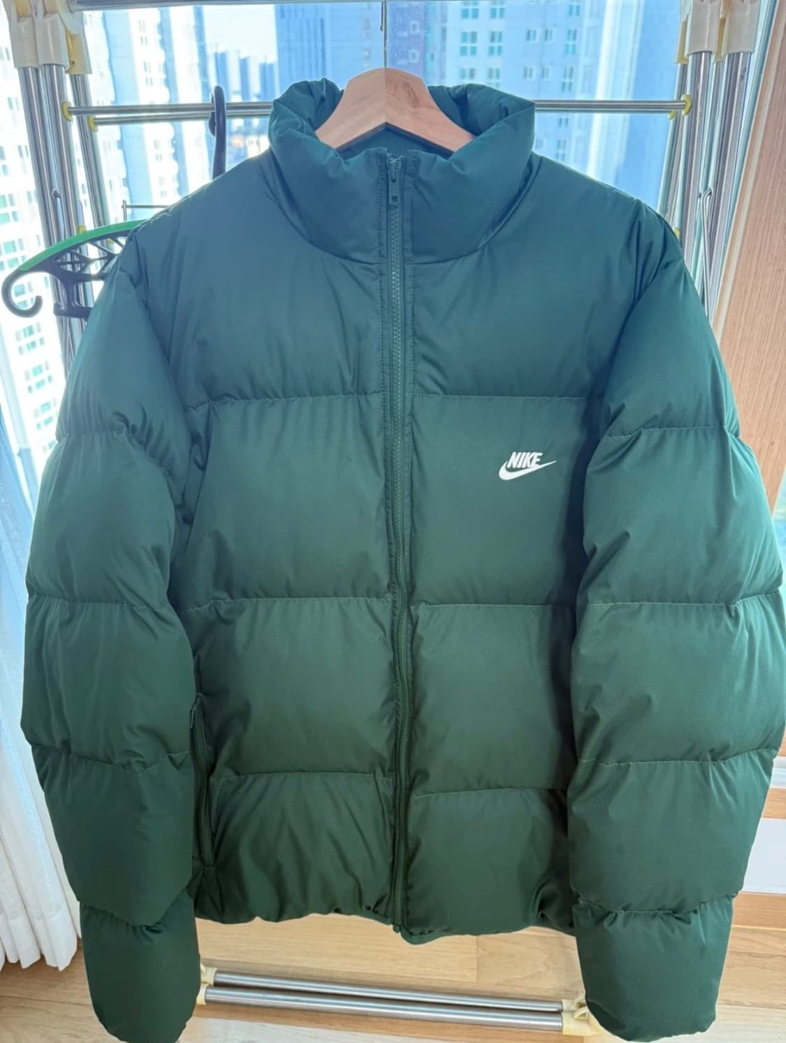 나이키 nsw 패딩 그린 M 상품이미지3