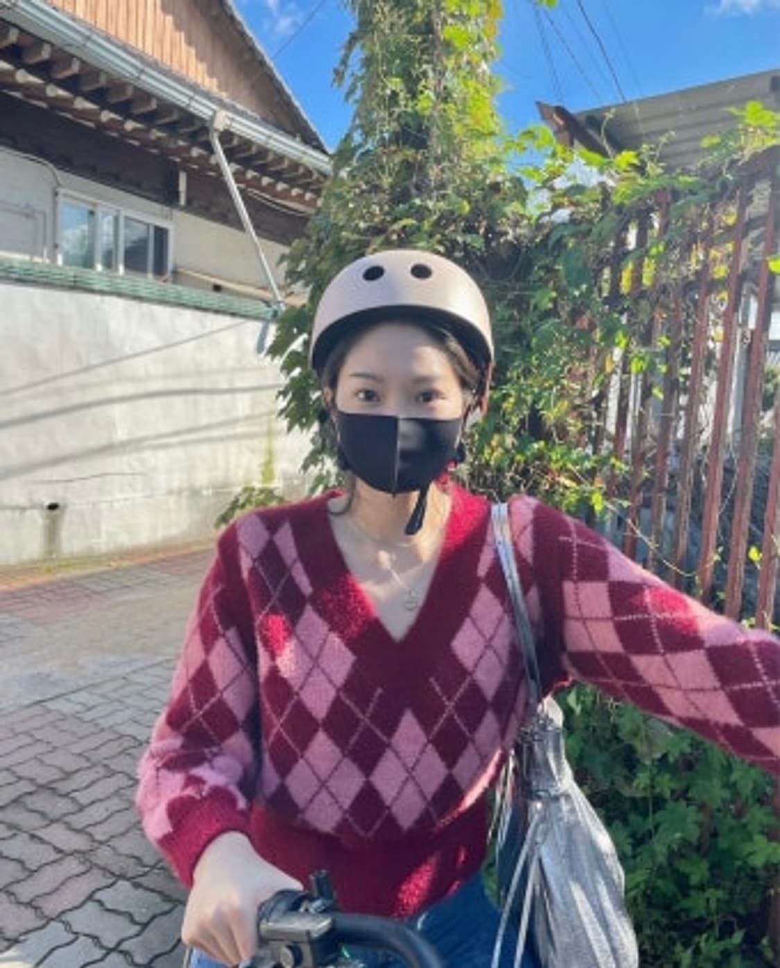 보카바카 아가일 니트 (한선화 착용) 상품이미지2