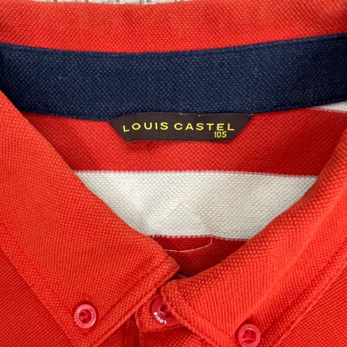 루이까스텔 반팔 카라티 105 오렌지 상품이미지3