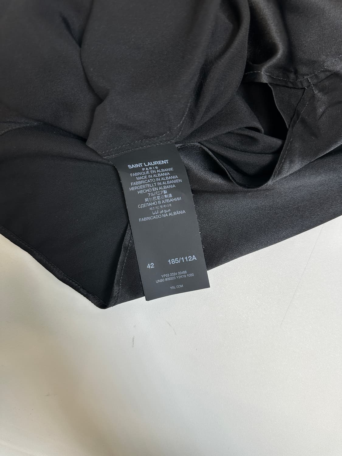 Ysl 입생로랑 실크 새틴 셔츠  상품이미지4