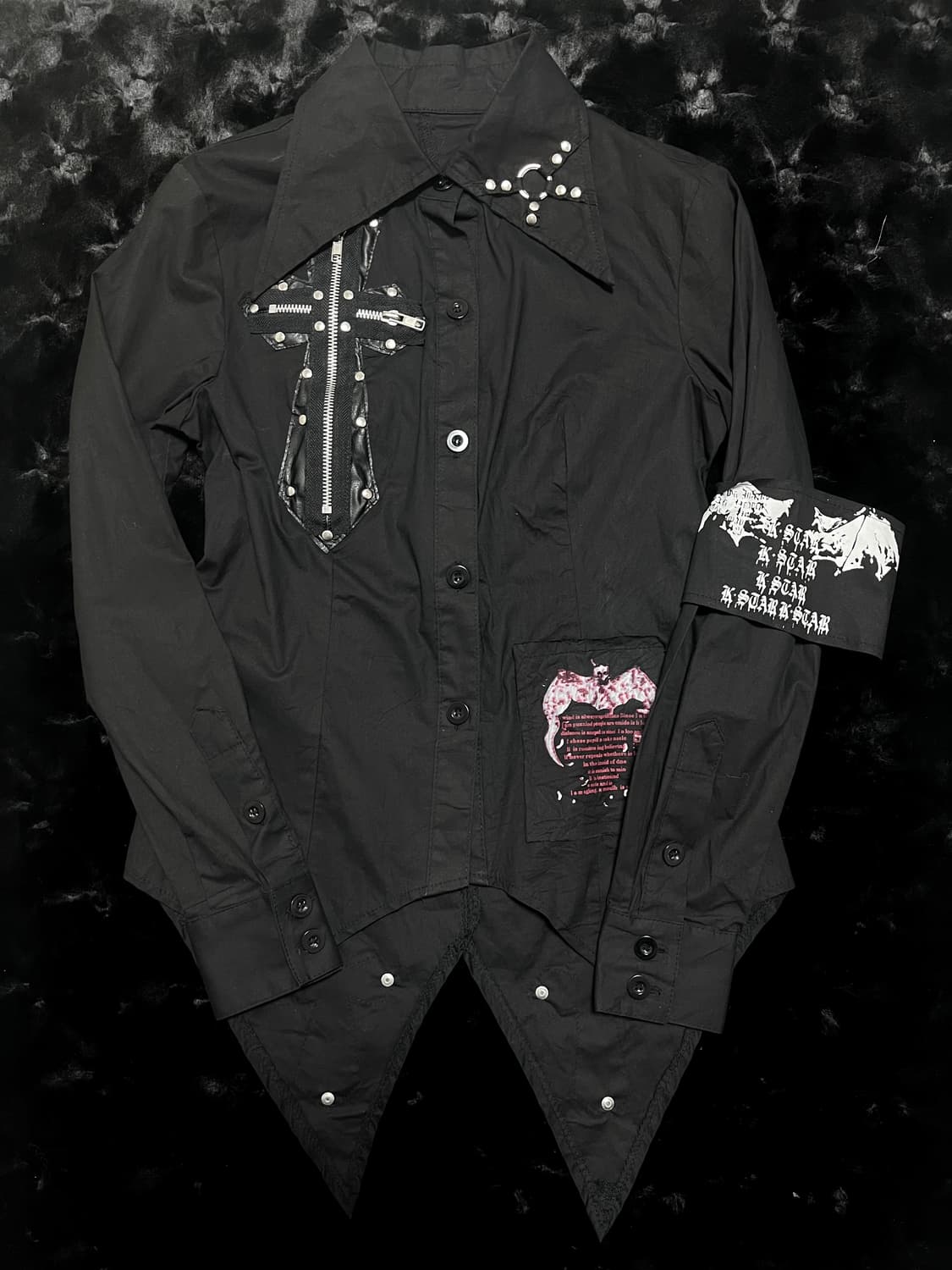 Addictarp 고스펑크 십자가 셔츠 매드펑크깔 상품이미지1