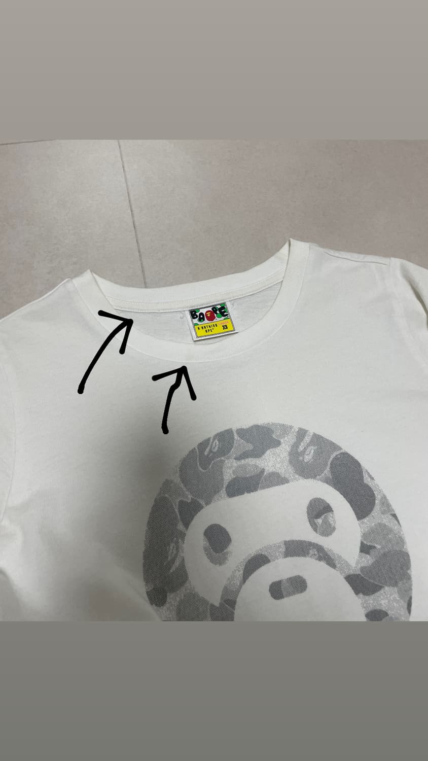 베이프 레이디 xs 베이비 마일로 반팔 티셔츠 상품이미지4