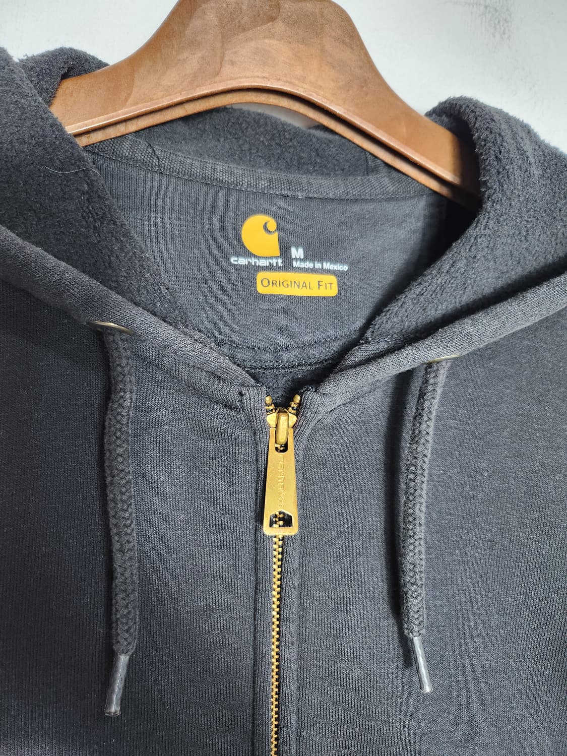 칼하트 블랙 후드 집업 상품이미지2