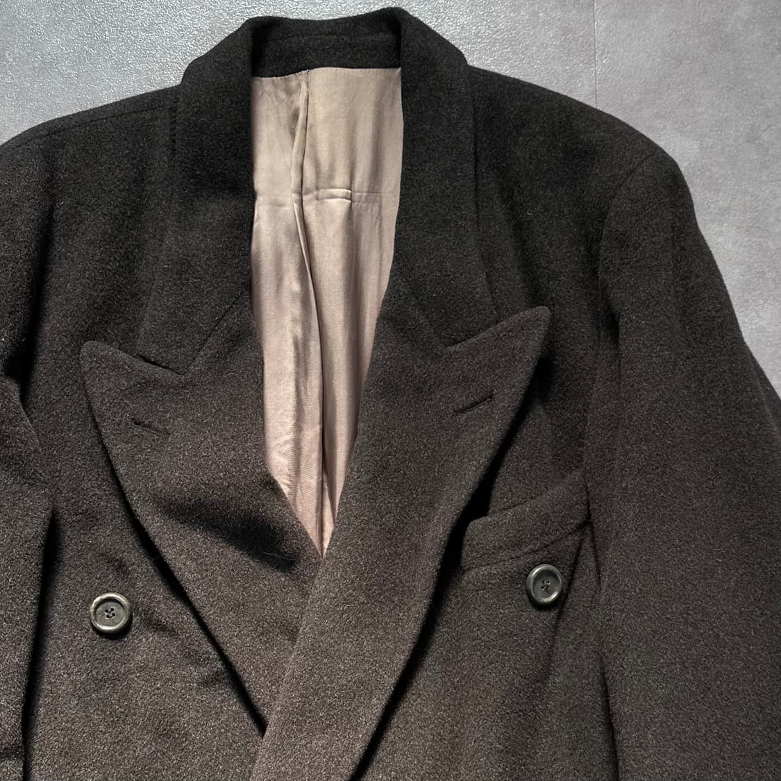 휴고보스 울 그레이 더블 코트 (va.59) 상품이미지4