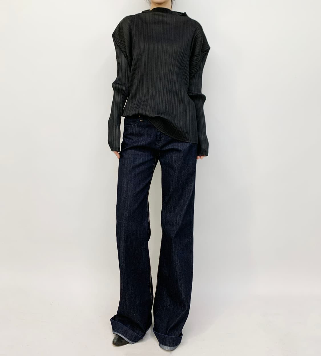 플리츠 플리즈 블라우스 상품이미지1