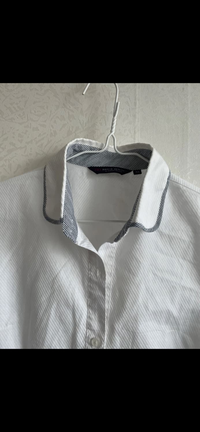 일본 빈티지 화이트 반팔 셔츠 상품이미지3